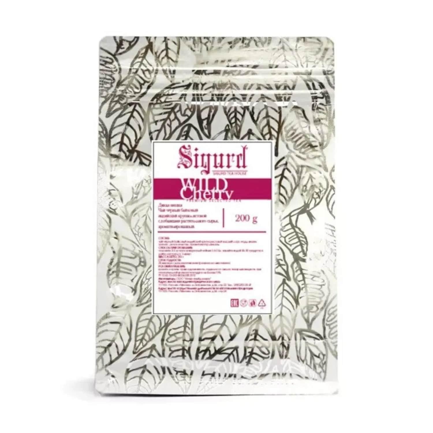 Чайный напиток Sigurd Wild Cherry ( Дикая вишня) 200гр